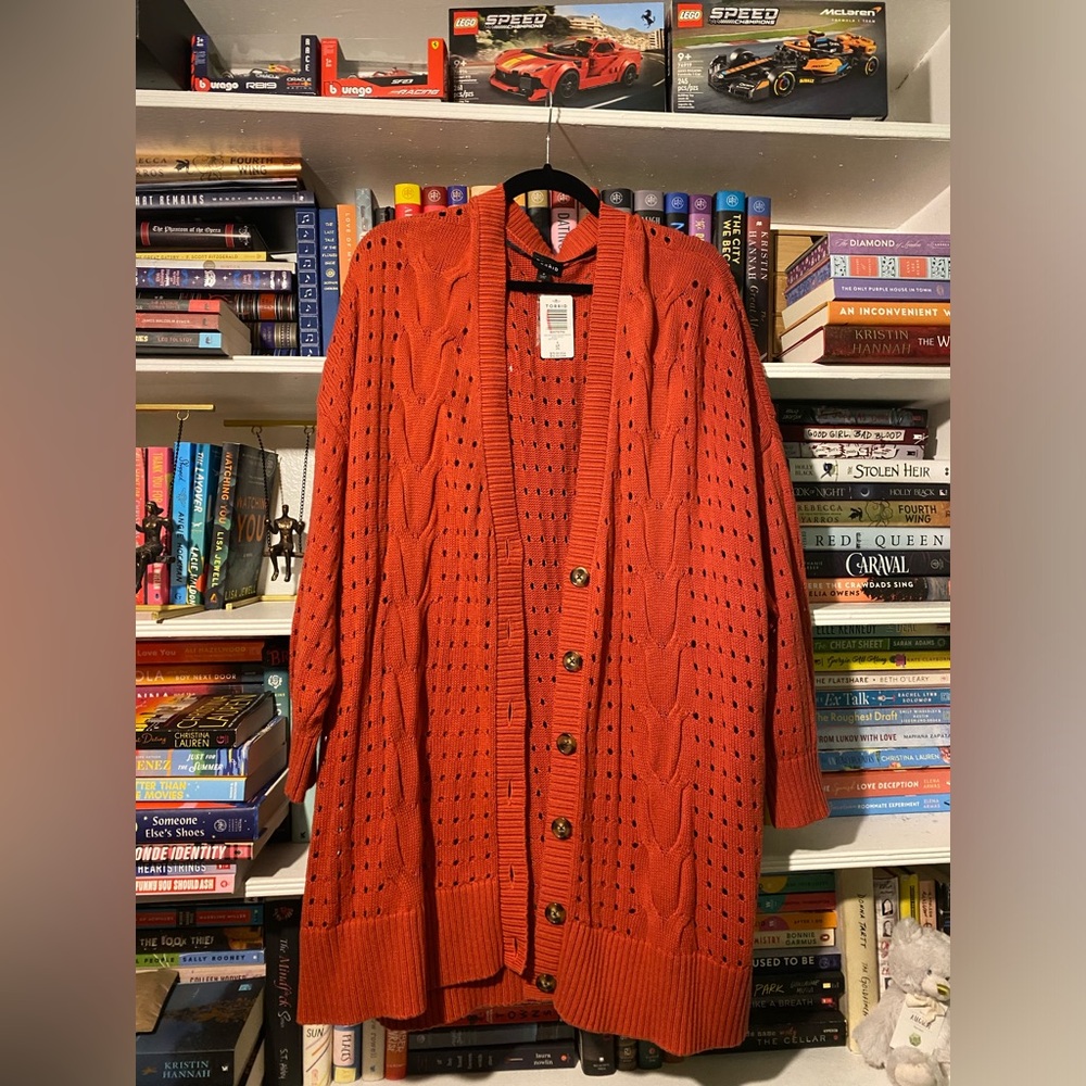 Deep Orange Torrid Cardigan